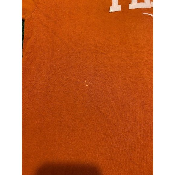 Retro Y2K Texas UT Longhorns arch tackle twill t-shirt large orange Hook em - Picture 7 of 11